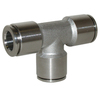 Push in fitting stainless steel AISI 316L union tee 4mm tube